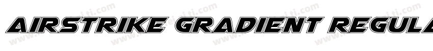Airstrike Gradient Regular字体转换